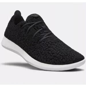NWB Allbirds Men's Wool Runner Fluff Sneakers Shoes in Natural Black